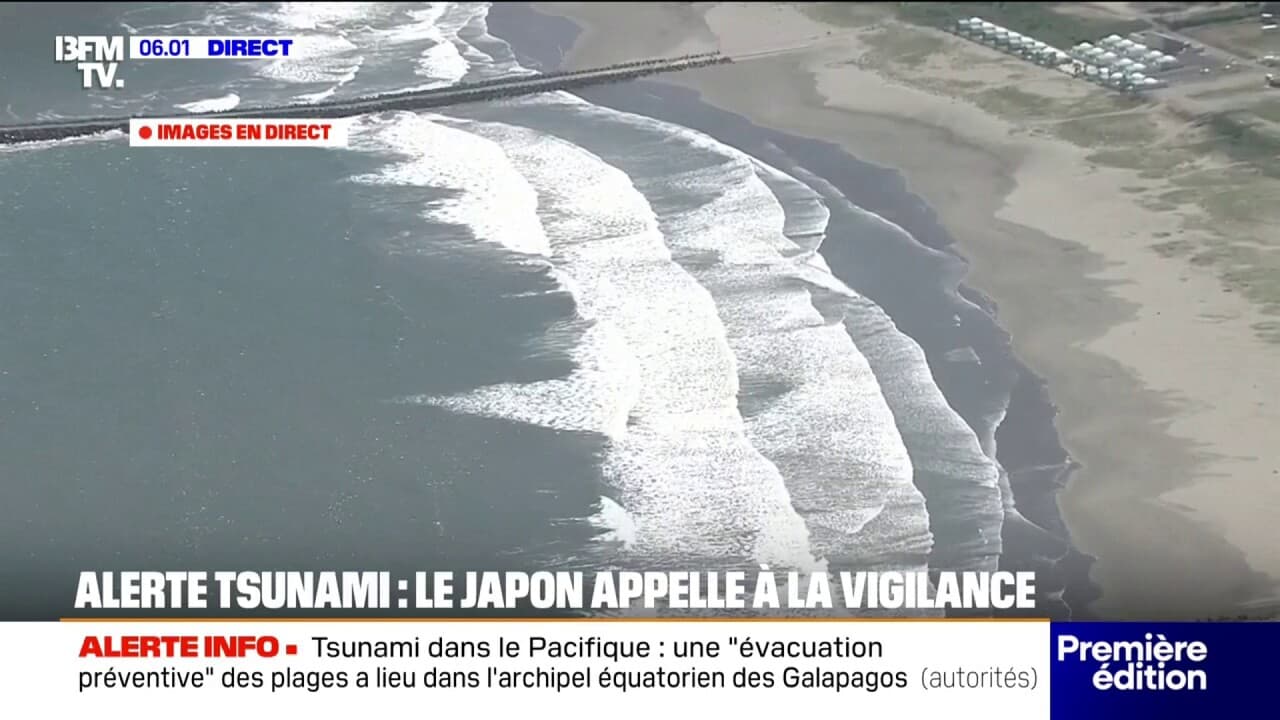 Vagues déferlantes après un séisme au Kamtchatka