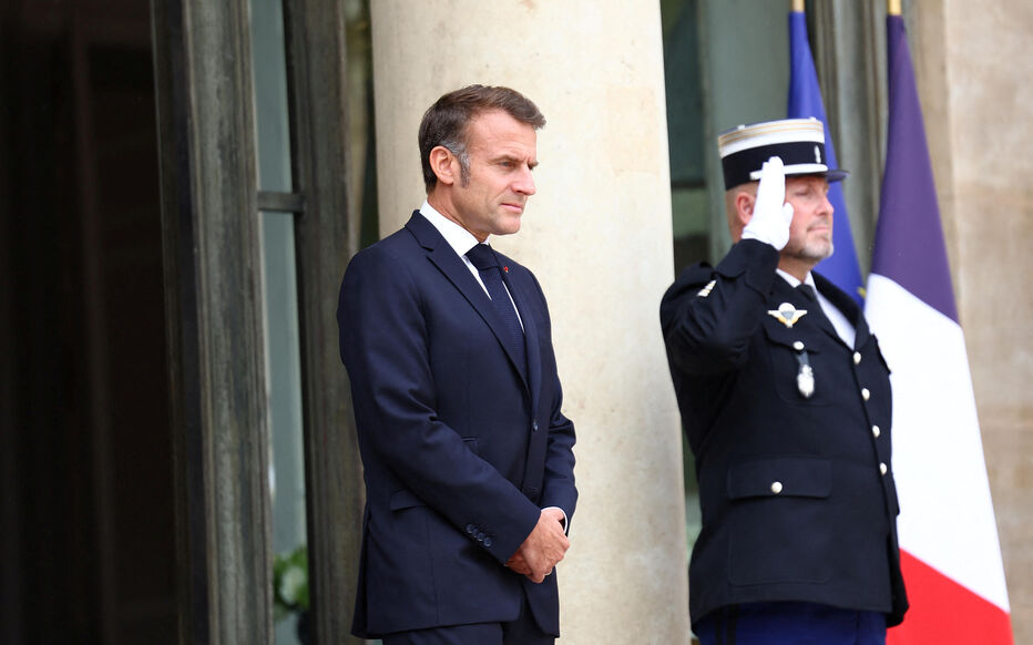 Emmanuel Macron lors de l'annonce