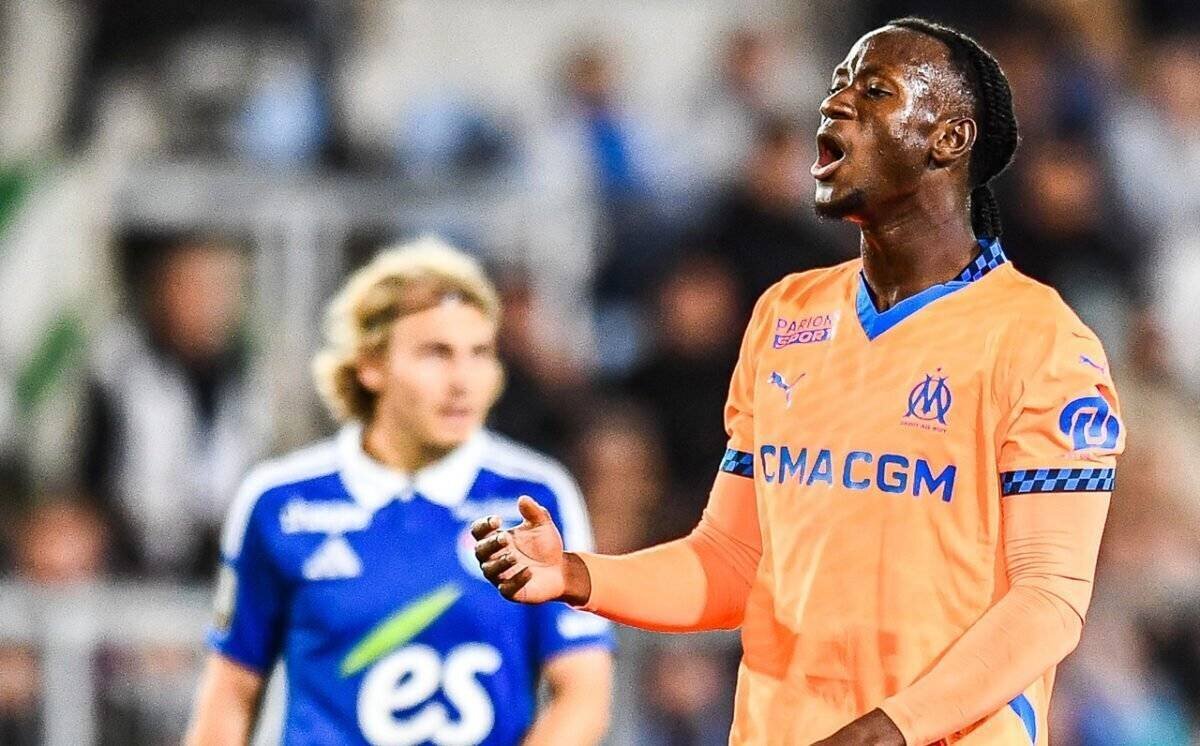 Ismaël Koné lors d'un match de Ligue 1
