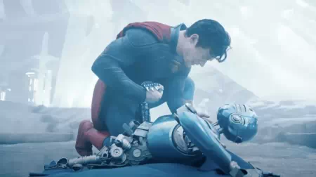 Superman et une machine