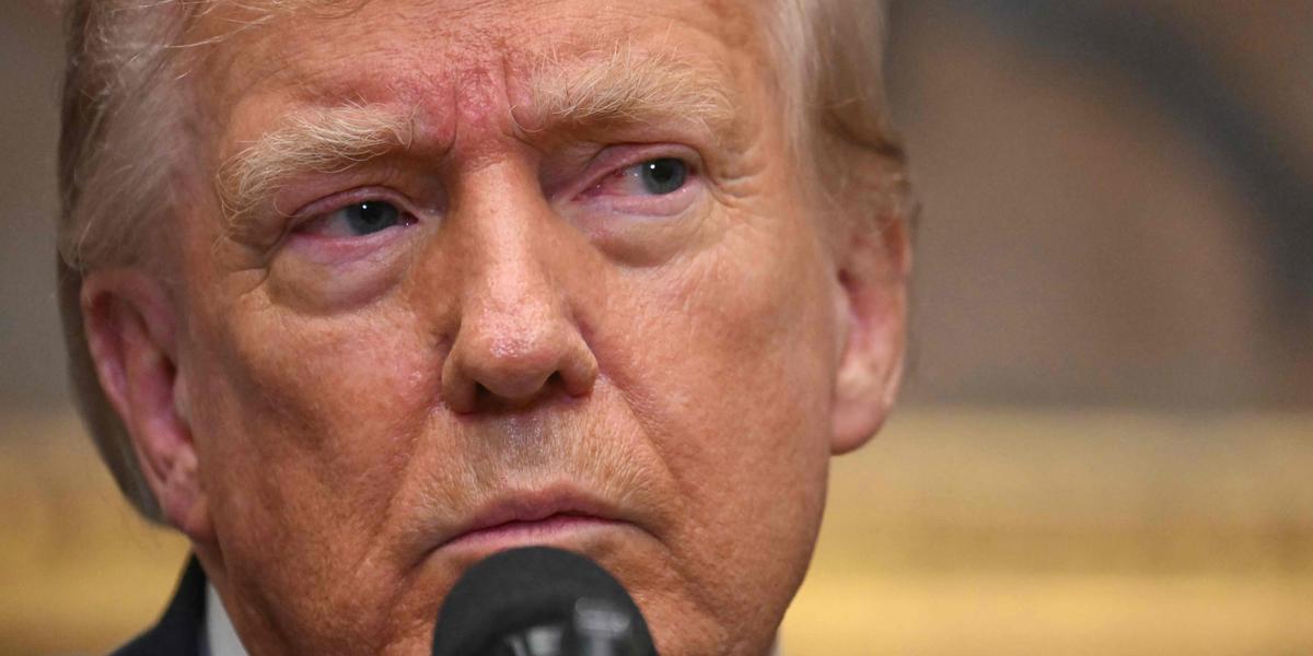 Donald Trump lors d'une visite officielle