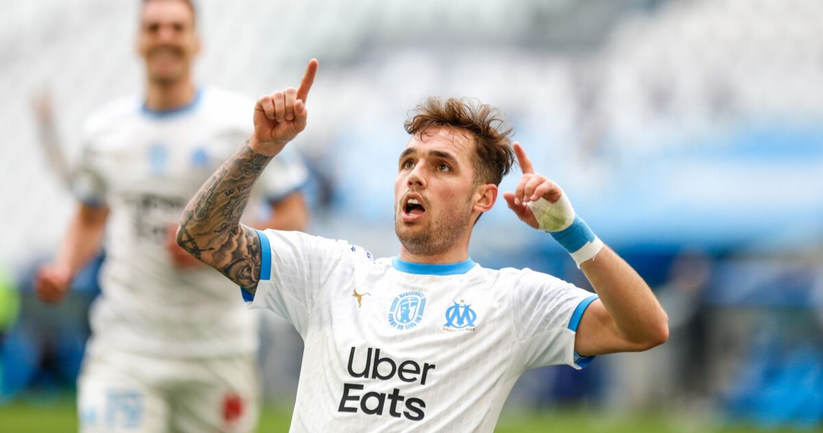 Pol Lirola lors d'un match avec l'OM