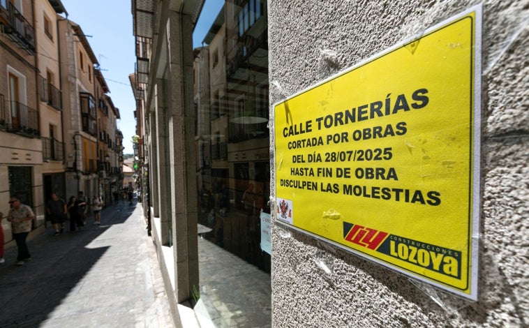 Début des travaux dans la calle Tornerías