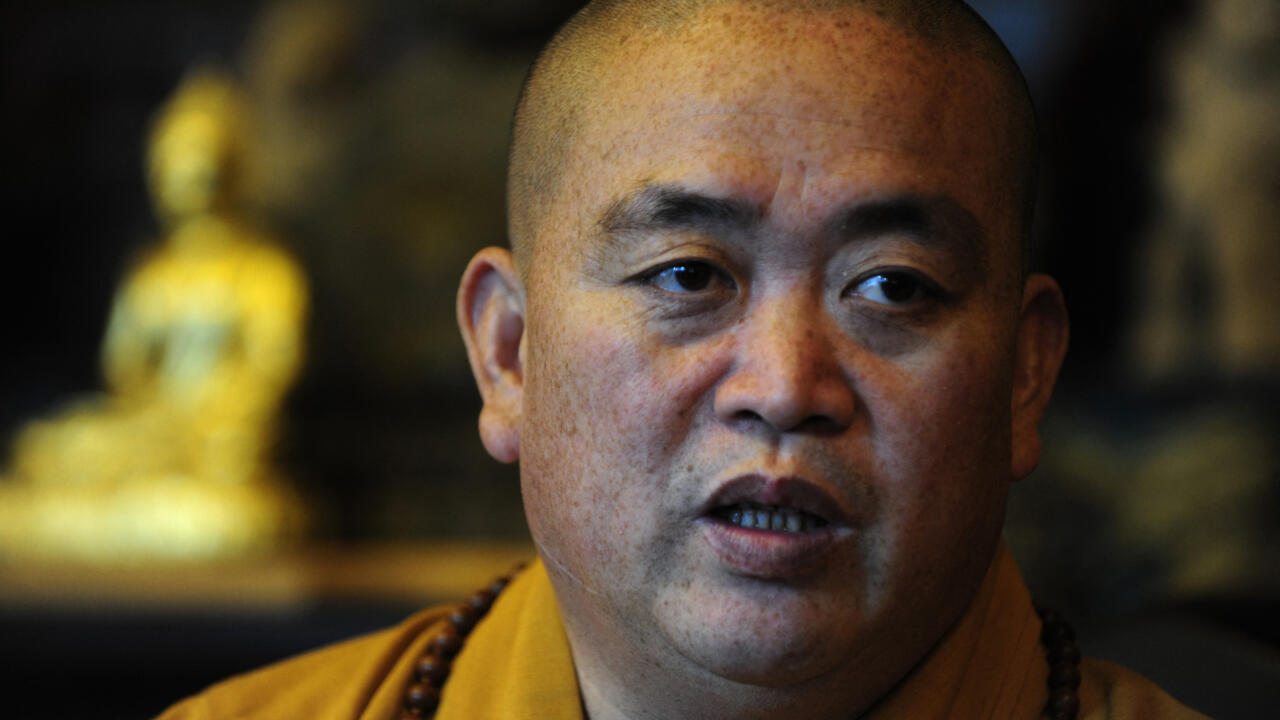 Shi Yongxin, le directeur du célèbre temple Shaolin, berceau du kung-fu chinois, va être limogé pour des agissements 'extrêmement' inappropriés. Photo prise au temple Shaolin le 8 novembre 2009.