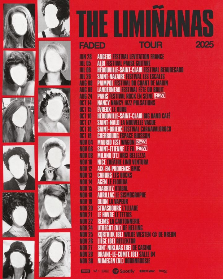 La tournée de The Limiñanas en 2025. (DR)