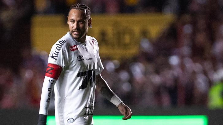 Neymar lors d'un match avec Santos