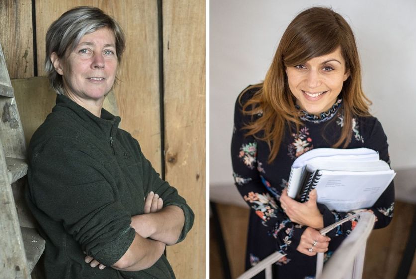 Sandrine Collette (à gauche) et Véronique Cardy (à droite).