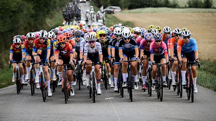 Le peloton du Tour de France femmes, lors de la 3e étape, le 28 juillet 2025. (PAULINE BALLET - ASO)