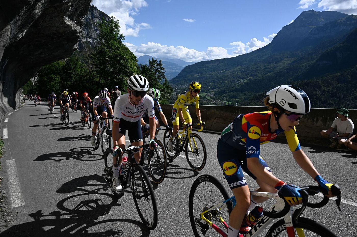 Maillot jaune du leader du Tour de France Femmes 2025