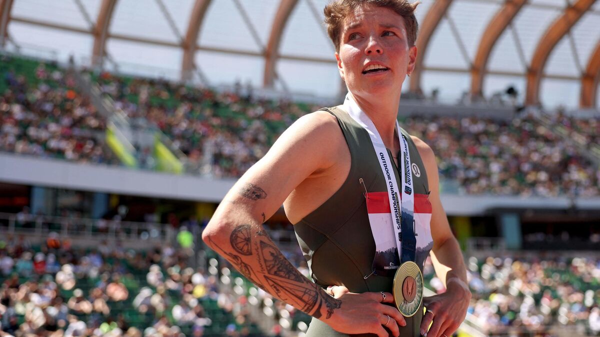 Athlètes lors des Championnats USA en extérieur