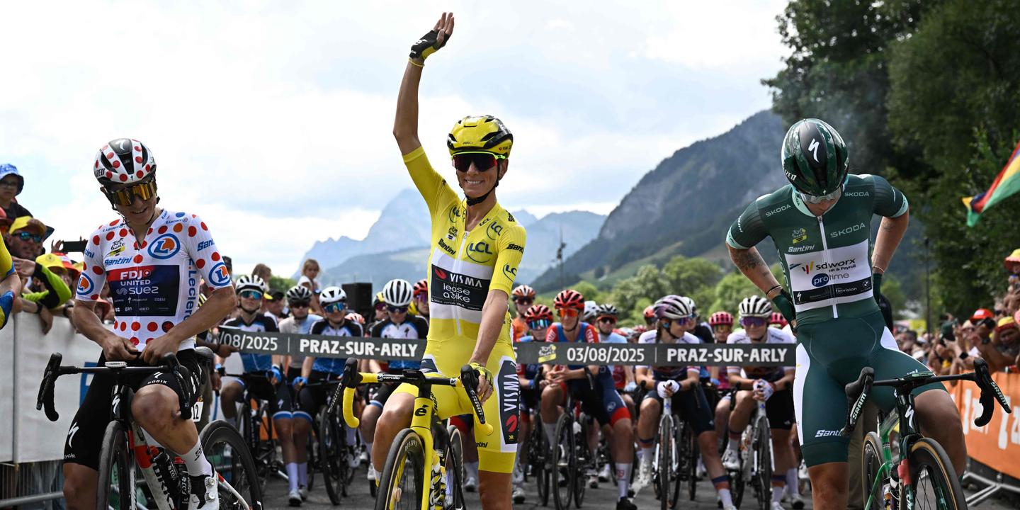 Pauline Ferrand-Prévot lors de la dernière étape du Tour de France Femmes 2025