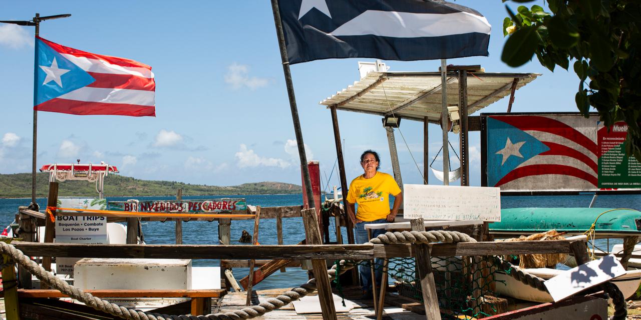 Sandra Pagán Gallardo, membre de la Brigada Solidaria del Oeste à Boquerón, Porto Rico.