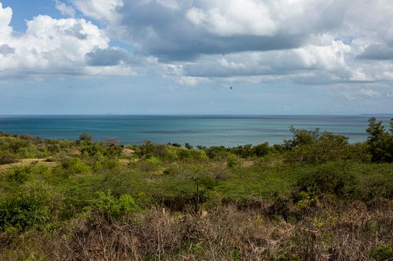 Vue du terrain pour le développement Esencia à Cabo Rojo, Porto Rico.