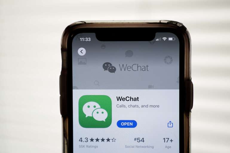 Capture d'écran de l'application Max, alternative russe à WeChat