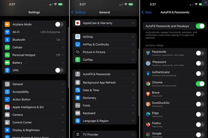 Configurer le gestionnaire de mots de passe sur iPhone