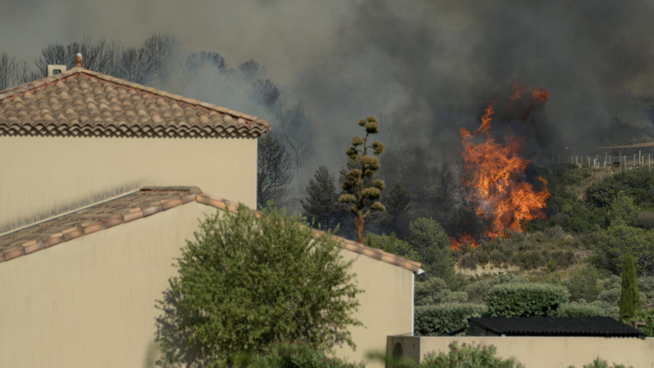 Un incendie à Tournissan, dans l'Aude, le 5 août 2025