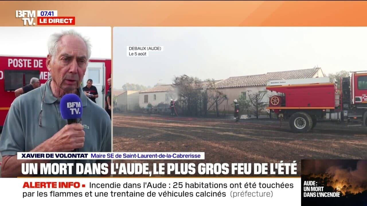 Maison incendiée dans l'Aude, victime du feu