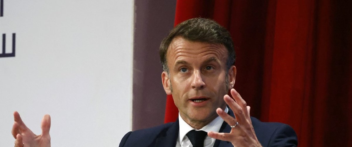 Emmanuel Macron lors d’un discours officiel
