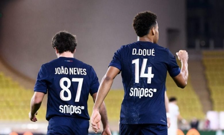 Joao Neves et Désiré Doué