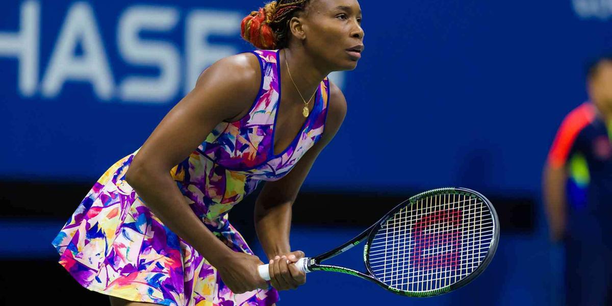 Vénus Williams lors d’un match de tennis
