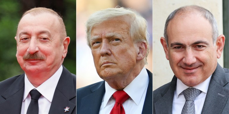 Trump entre le Premier ministre arménien et le président azerbaïdjanais