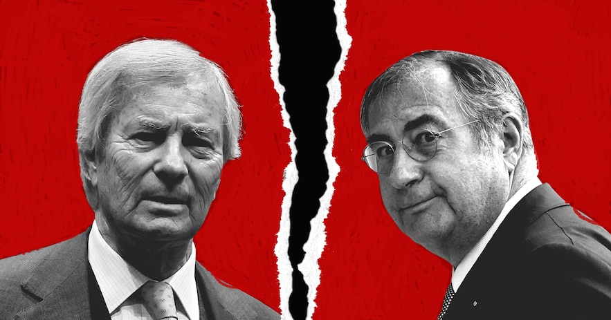 Vincent Bolloré et Martin Bouygues