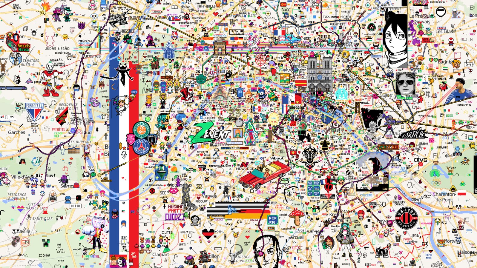 Une nouvelle Pixel War mondiale, ici à Paris