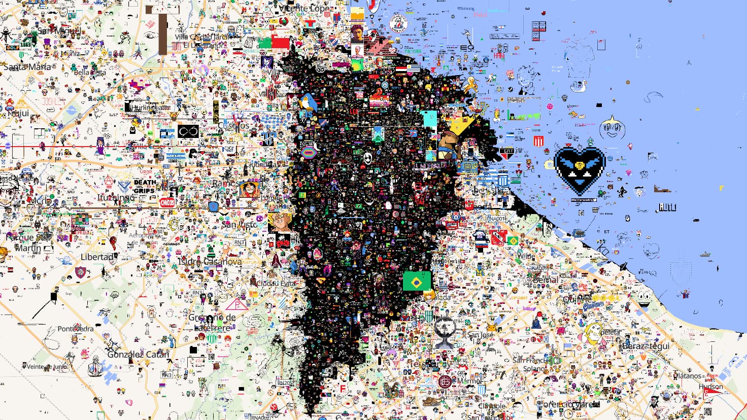 Une nouvelle Pixel War mondiale, ici à Buenos Aires