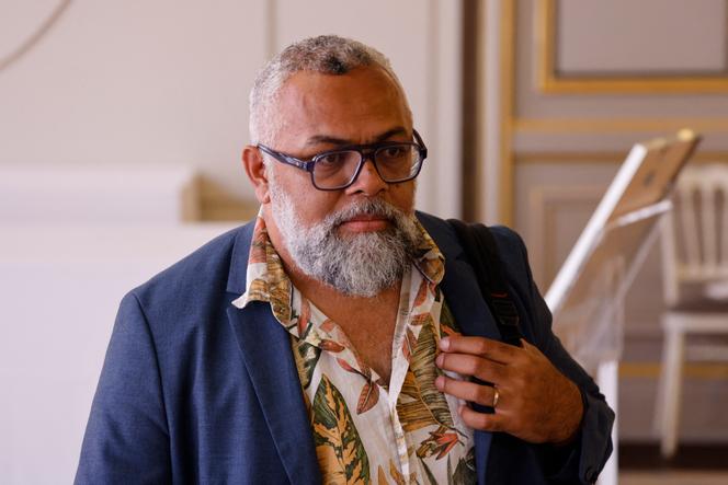 Le député Emmanuel Tjibaou, président de l’Union calédonienne, à Paris, le 2 juillet 2025.