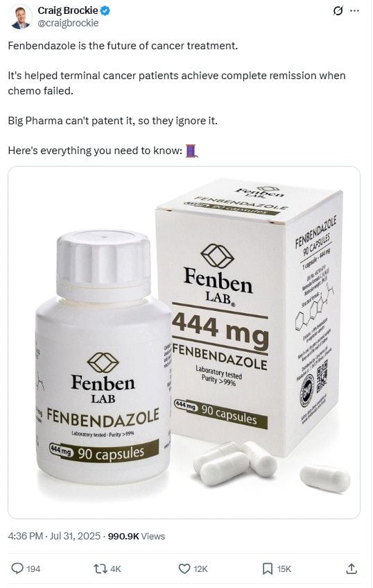 Ce post X mélange complotisme et désinformation scientifique au mépris de la santé des internautes.