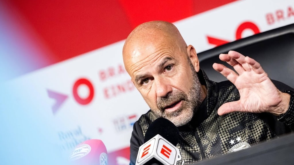 Peter Bosz, entraîneur de PSV, après la victoire contre Sparta Rotterdam