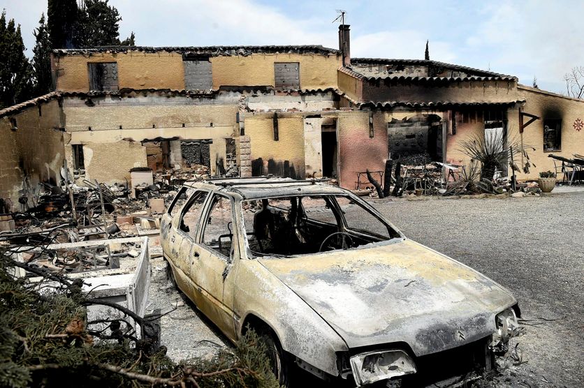 Le 6 août 2025, à Saint-Laurent-de-la-Cabrerisse, dans l’Aude, région actuellement victime d’un incendie record.