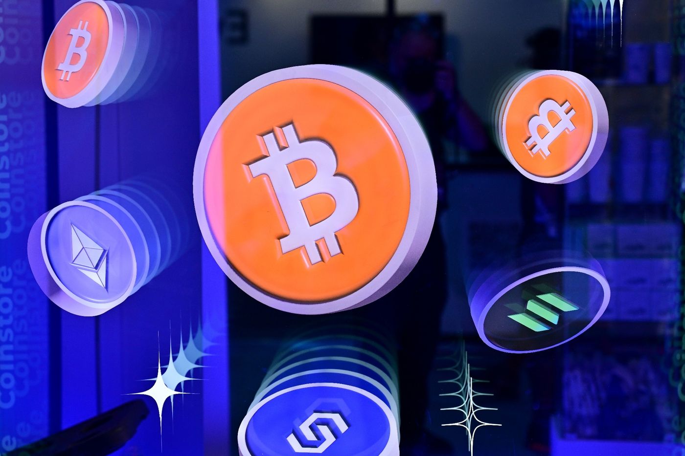 Logo Bitcoin et cryptomonnaies