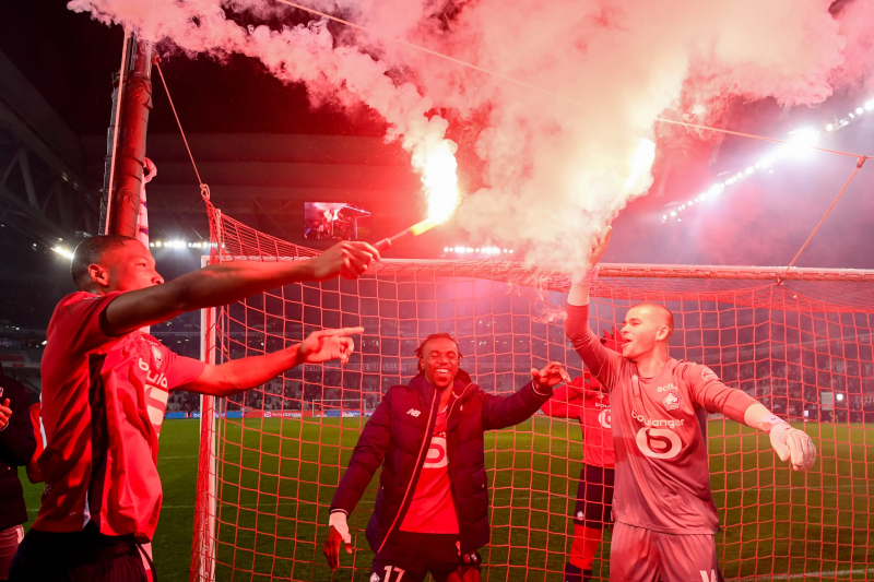 Lucas Chevalier lors d’un rassemblement avec l’équipe de France