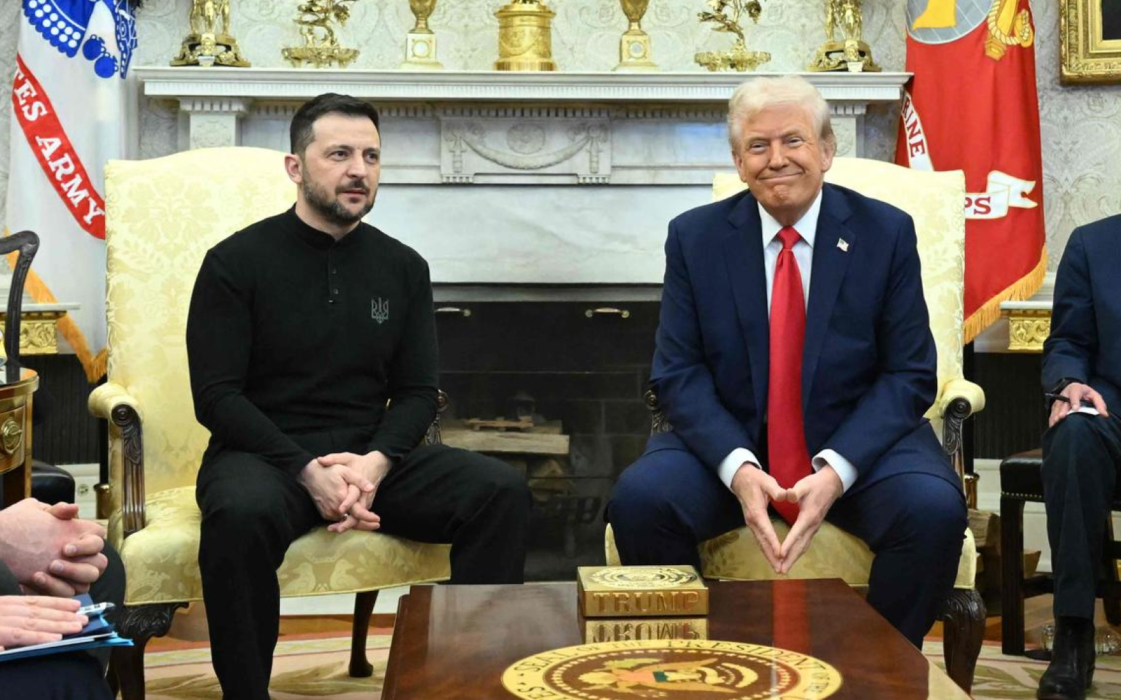Donald Trump et Volodymyr Zelensky le vendredi 28 février à la Maison Blanche