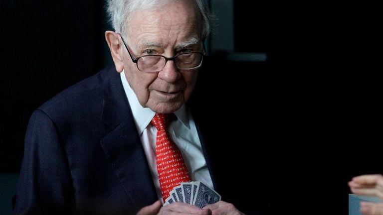 Warren Buffett, dirigeant de Berkshire Hathaway lors d'un événement