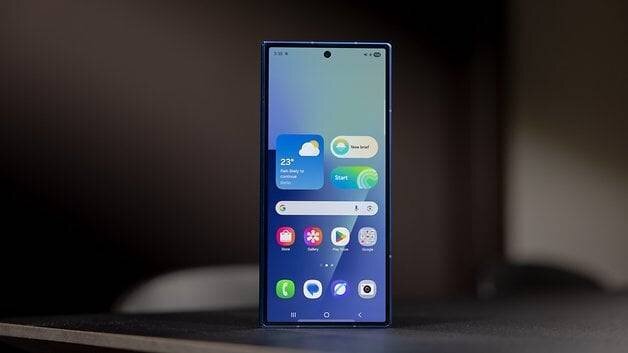 Écran allumé du Samsung Galaxy Z Fold 7