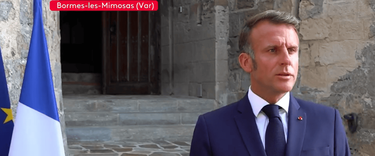 Macron lors d'une visioconférence sur l'Ukraine