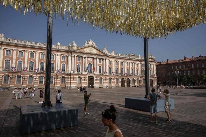 Place du Capitole à Toulouse pendant la canicule