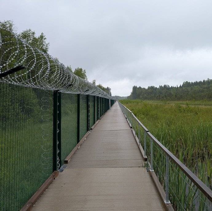 Barrière électronique et marais sud‑est Estonie