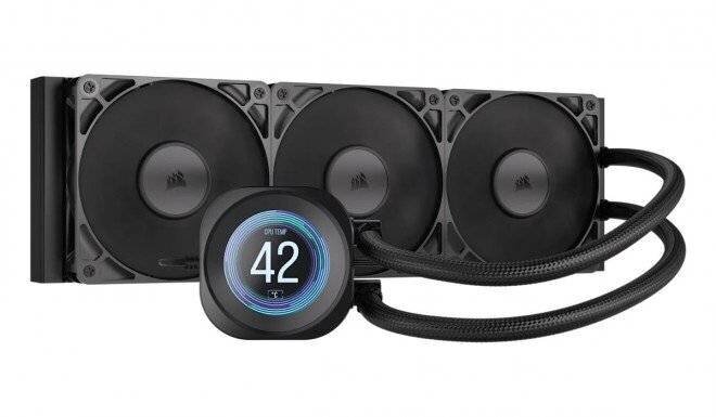 Vue du refroidisseur NAUTILUS RS LCD CORSAIR