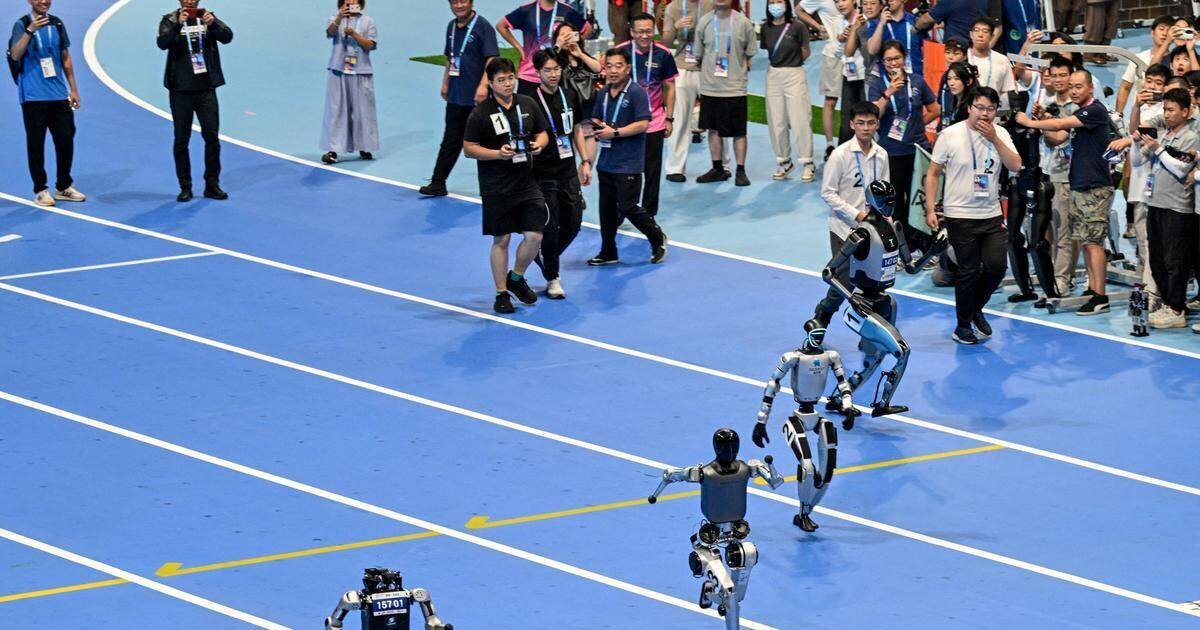 Cérémonie d'ouverture des jeux à Pékin avec robots