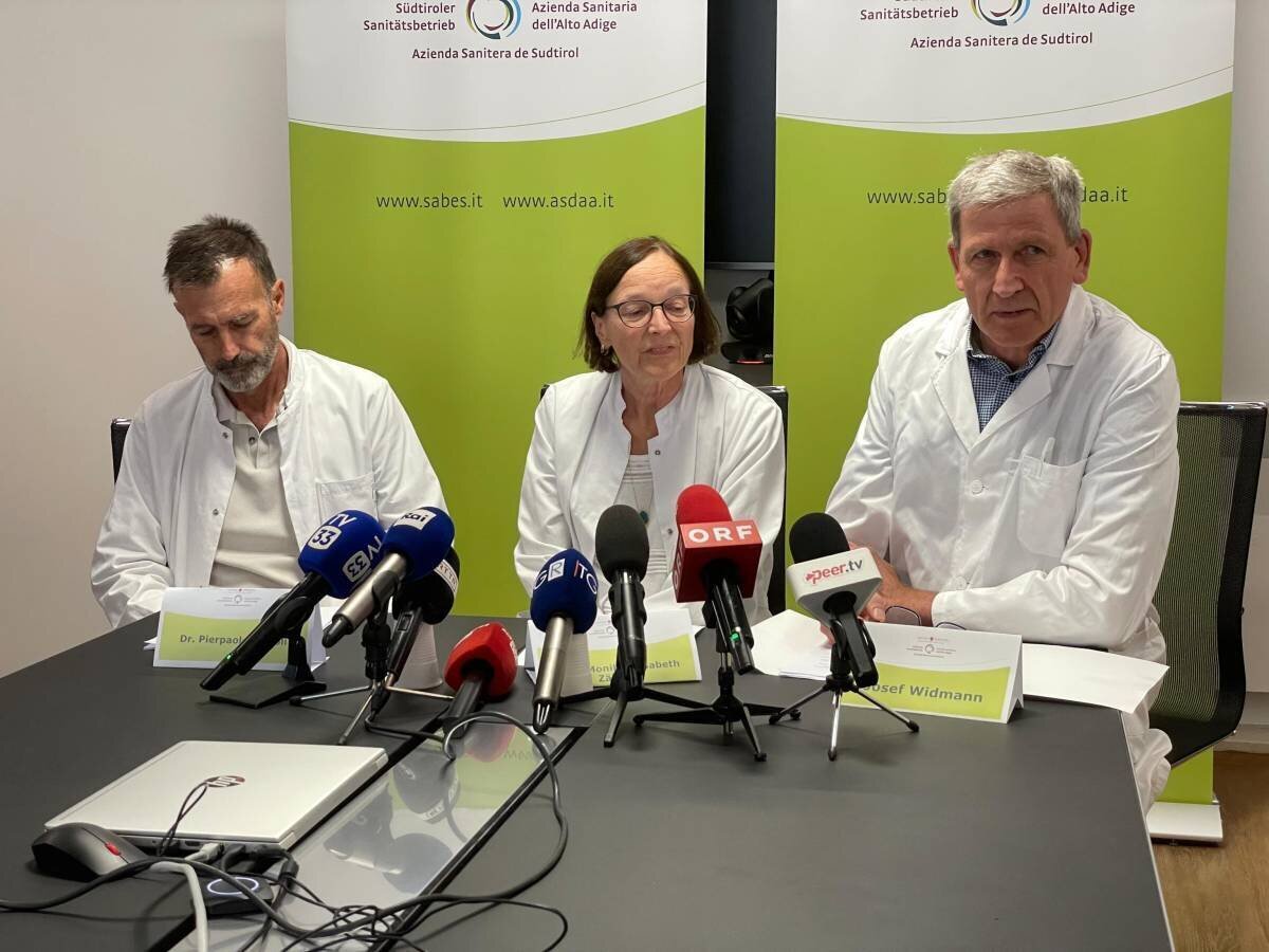 Nouveau-nés à l'hôpital de Bolzano