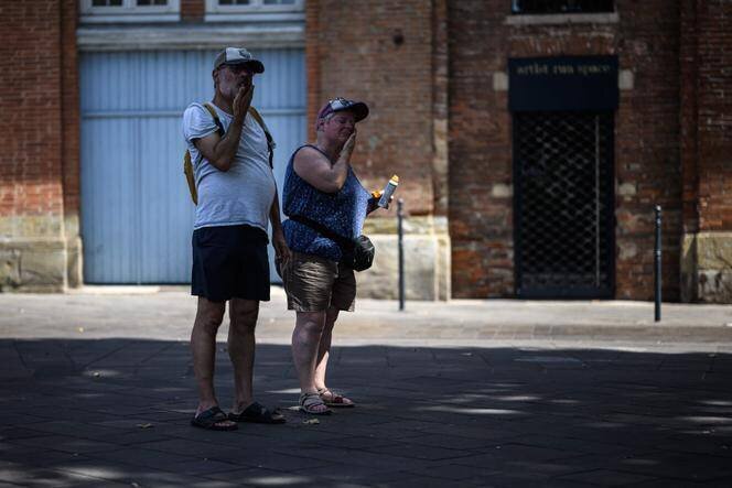 Couple à l'ombre au bord de la Garonne