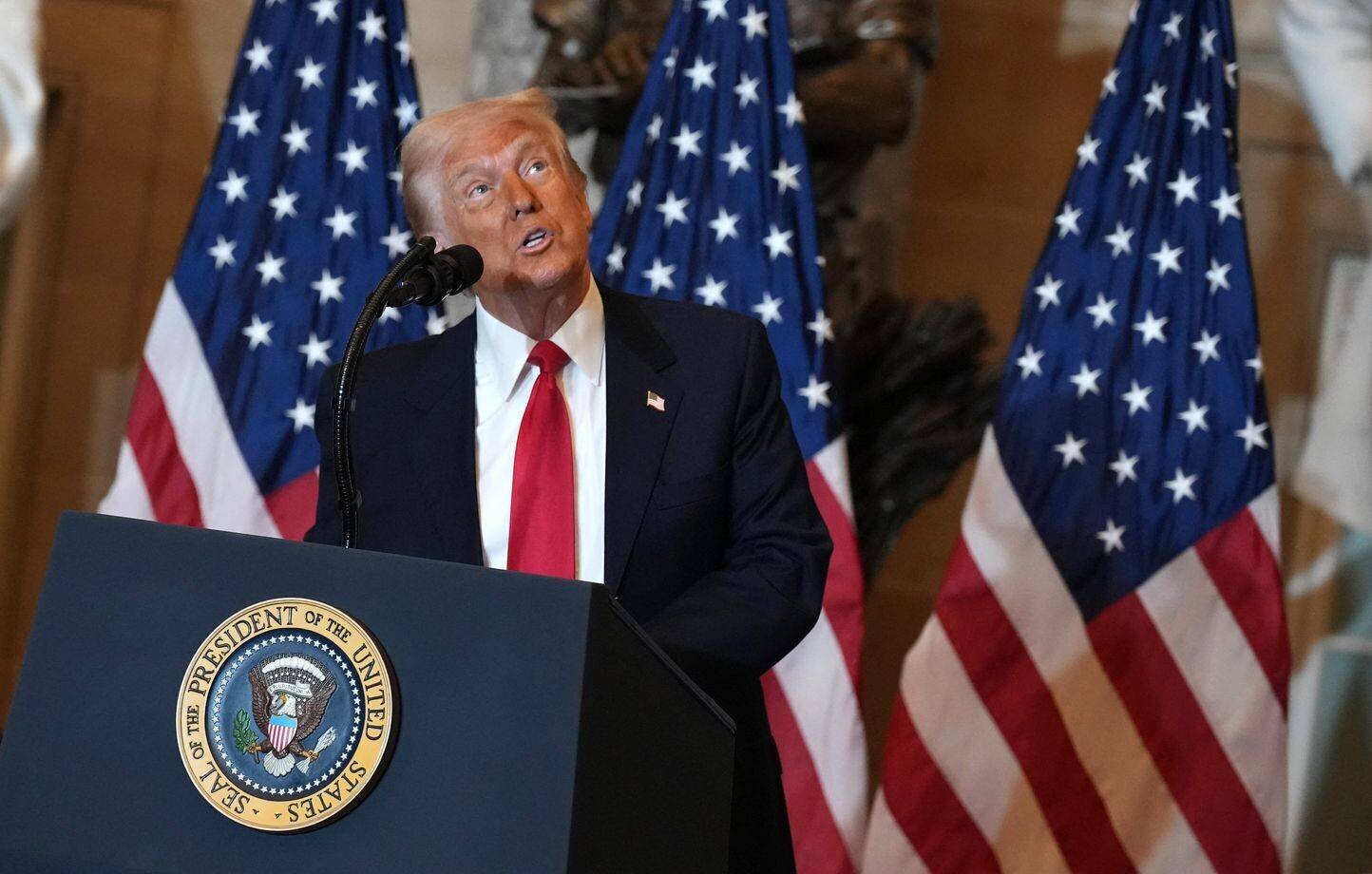 Donald Trump lors d'un National Prayer Breakfast à Washington
