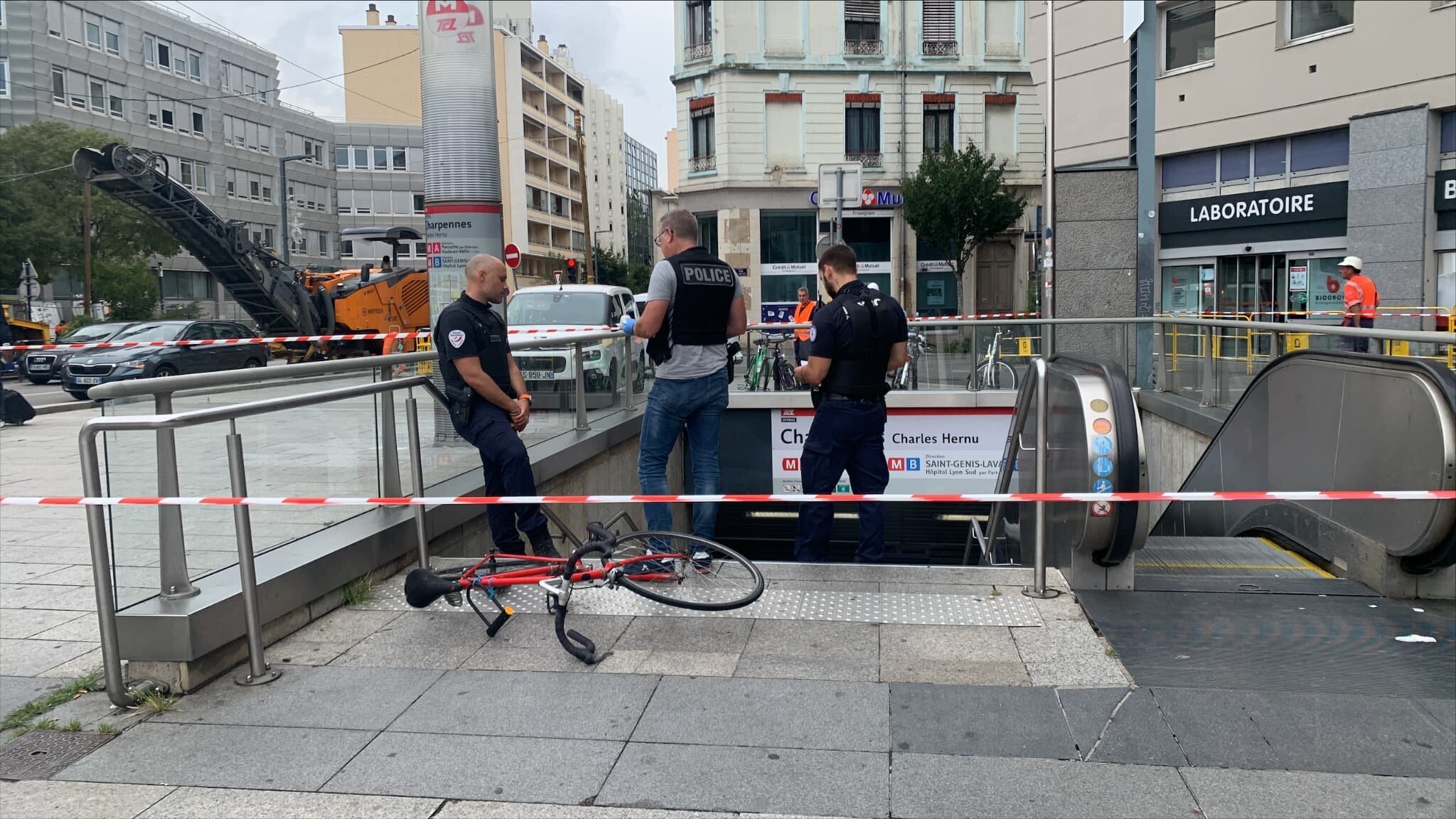 Vue du métro Charpennes à Villeurbanne