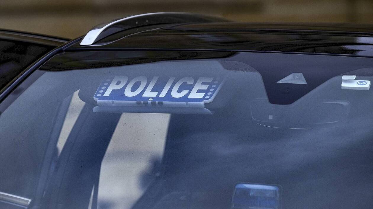 Voiture taguée Free Palestine dans les Alpes