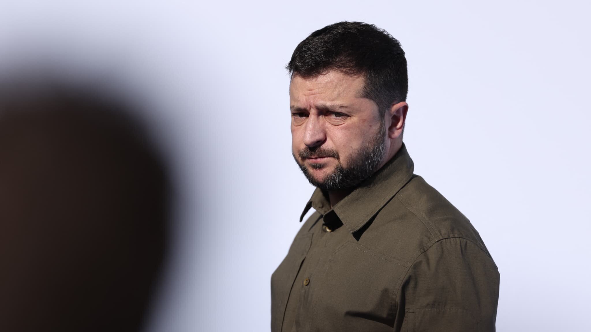 Volodymyr Zelensky lors d'une conférence sur les garanties de sécurité