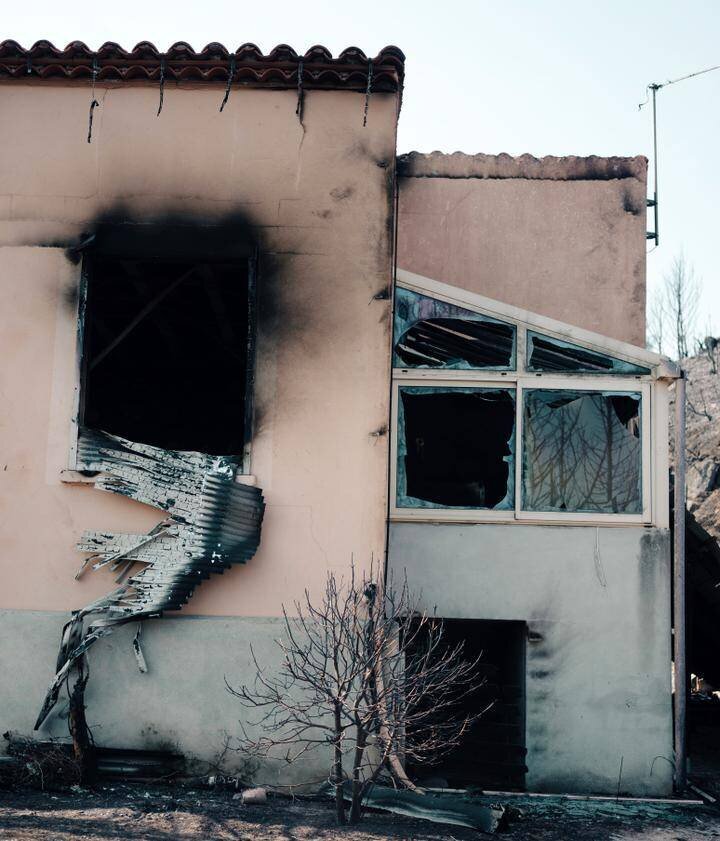 Rue de Jonquières après les incendies