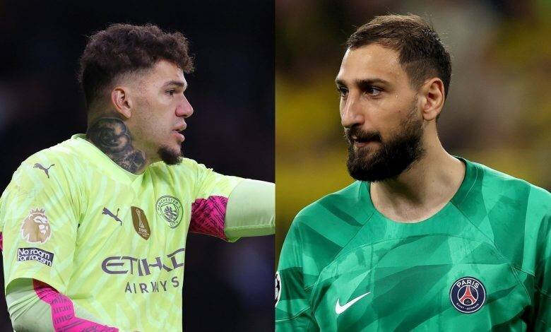 Ederson et Donnarumma côte à côte photo